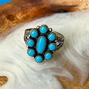 🖤Navajo Sterling silver turquoise ring